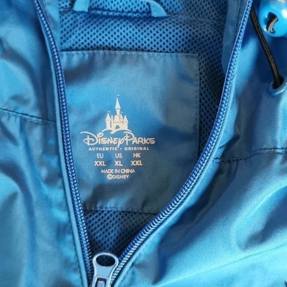 DISNEY Parks Authentic Blue Grey Windbreaker XL - Picture 5 of 7